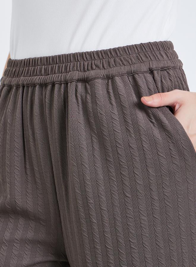 ستايلي بنطال مخطط بأرجل واسعة - Image 2